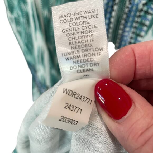 J. Jill Sleeveless Midi – Soft Teal Cotton Dress, Size Small, NWT - Picture 8 of 8